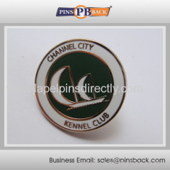 Metal custom shape hard enamel pin badge