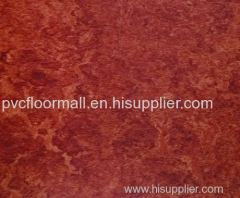 red color heterogeneous commercial PVC flooring roll 2.0mm thickness