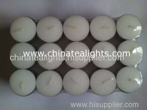 White Unscented Tea Light Candles