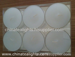 White Unscented Tea Light Candles Long Burning Hours Clean Burning