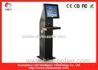 Interactive Touch Screen Information Kiosk High Transparence With Barcode Scanner