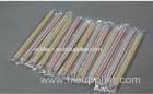 200mm Wrapped Long Drinking Straws Plastic Fluorescent For Drinks