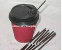 4.5x165mm Plastic Drinking Straws , Double Hole Coffee Straw PP