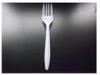 White Disposable Plastic Forks For Eating Bread , 22mm Width PP