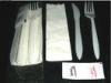 White Plastic Forks And Knives Eco Friendly For Eating Fast Food