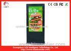 Outdoor Information Digital Advertising Kiosk Freestanding For Restaurant