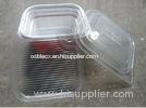 Plastic Disposable Food Containers / Square Take Away Tray 750ml