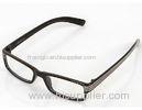 Full Rim Nylon Eyeglass Frames For Men For Myopia Glasses , Coffee / Black Color