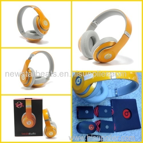 2014 new arrival orange beats studio 2.0 headphone by dr dre solo hd pro mixr tour