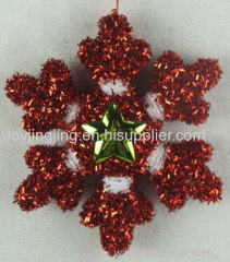 snowflake christmas tree ornament