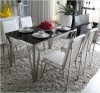 Stylish minimalist modern dining table