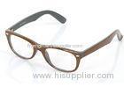 Full Rim Optical Glasses Frames For Men , Dark Coffee Color , Round Shaped Durable