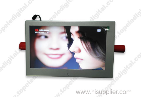 10.1inch lcd advertising monitor with internal battery for shopping trolley/cart