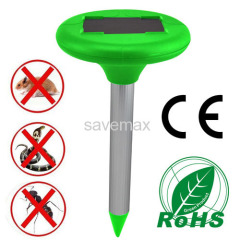 Solar mole repeller with garden light