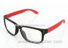 Red And Black Optical Frames For Women , Cellulose Propionate / Polycarbonate