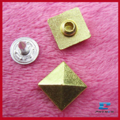 Square Leather button rivets for garment