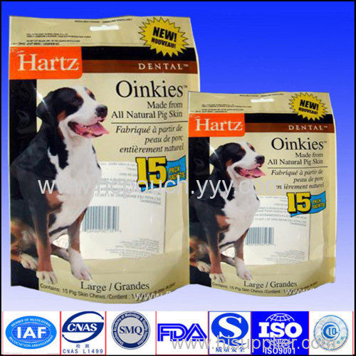 stand up pet food packaging bags