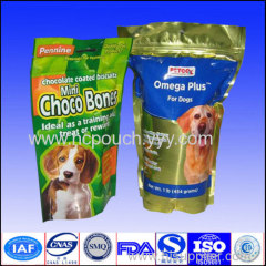 stand up pet food packaging bag