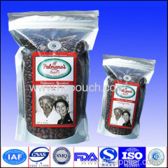 side gusset coffee bag with degassing valve