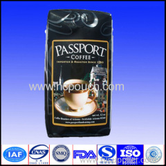 gusset coffee bag with valve