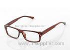 Women Plastic Optical Eyeglass Frames For Ladies , Red / Black Rectangular