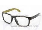 Yellow And Black Plastic Eyeglass Frames For Presbyopic Glasses , Lightweight
