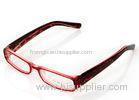 Lady Purple Plastic Spectacle Frames For Myopia Glasses , Leopard Print Trendy