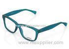 Black And Clear Square Plastic Optical Frames , High Viscosity Cellulose Propionate