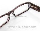 Unisex Plastic Optical Eyeglass Frames For Myopia Glasses , Rectangular Shaped
