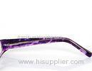 OEM Custom Plastic Optical Frames For Presbyopic Glasses , Red Leopard Print