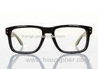 Yellow And Black Square Plastic Full Rim Eyeglasses Frames Womens , Lightweight