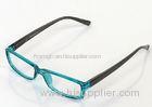 Cellulose Propionate Full Rim Eyeglasses Frames For Unisex , Blue / Coffee Colour