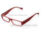 Fashion Girls / Boys Optical Frames For Kids , Red Rectangle Plastic Eyeglass Frames