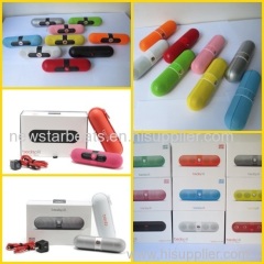 2014 black/white/red/pink/blue mini beats pill speaker wireless beats pill speaker by dr dre for portale media player