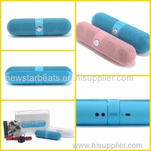 Pink/blue beats pill speaker wireless beats mini speaker for portale media player