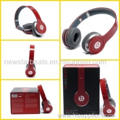 Red beats solo hd headphone by dr dre for iphone with new packing