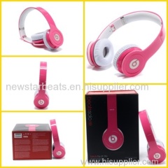 Pink beats solo hd headphone by dr dre for iphone with new packing and accessories