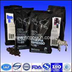 aluminum foil coffee pouch with valve