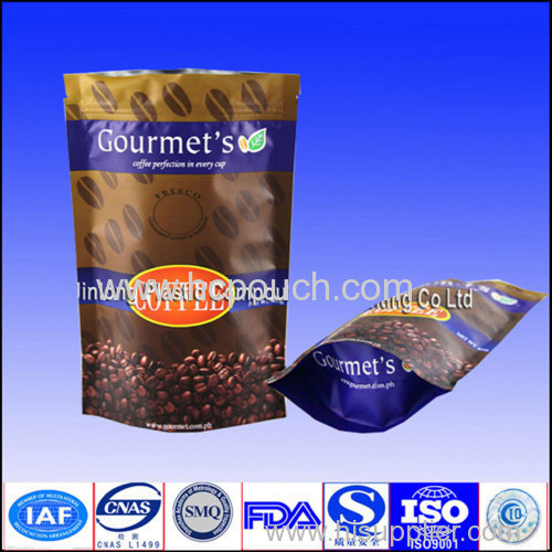 stand up package for coffee beans