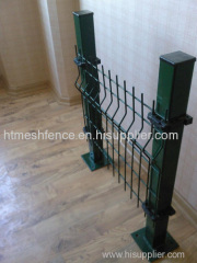 RAL 6005 green powder coated europe style fence panel