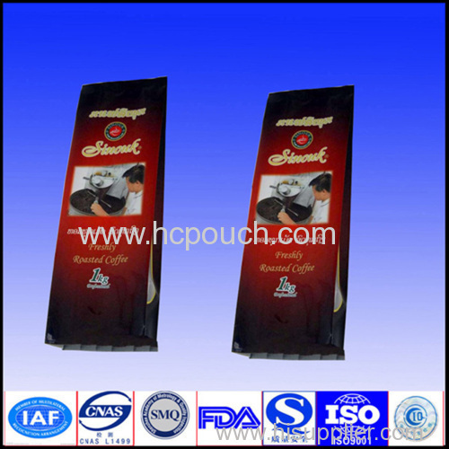 coffee package bag with degassing valve