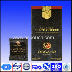 black coffee packaging bag