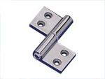 Hinge, slide and door construction hardware