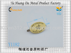 hot sale zinc alloy decorative metal label