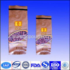 high quality coffee plastic pouch