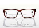 Ladies Square Plastic Eyeglass Frames New Style , Blue / Red With CE And FDA Certificated