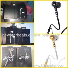 White/black/red Beats lady gaga earphone by dr dre with new packing and accessories