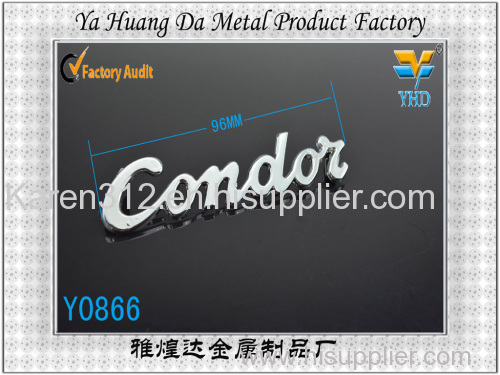 fashion metal labels and tags for handbags