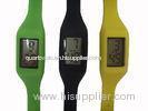 Silicone Wristband Watches , Slim Strap Sports Watch With Digital Display