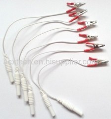 Crocodile metal clip for needle electro-stimulation